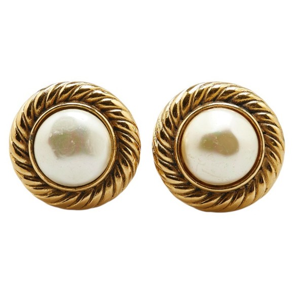Chanel Gold Gold Plated earring - Picture 1 of 6